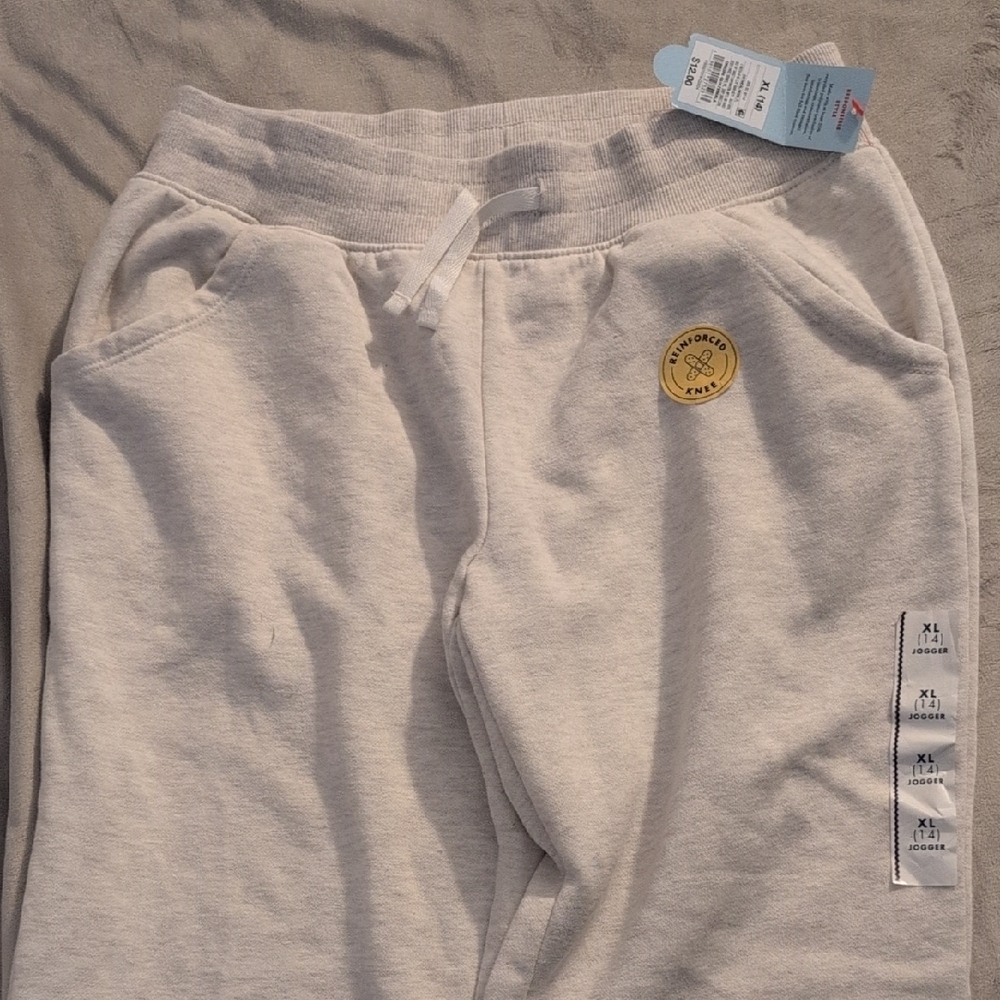 Cream Colored Kids Joggers